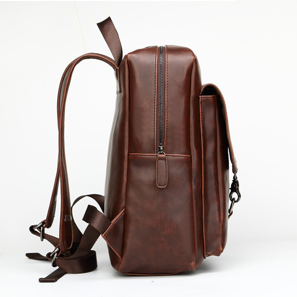 Starter Organizer Leather Laptop Backpack | Oakyard Collection