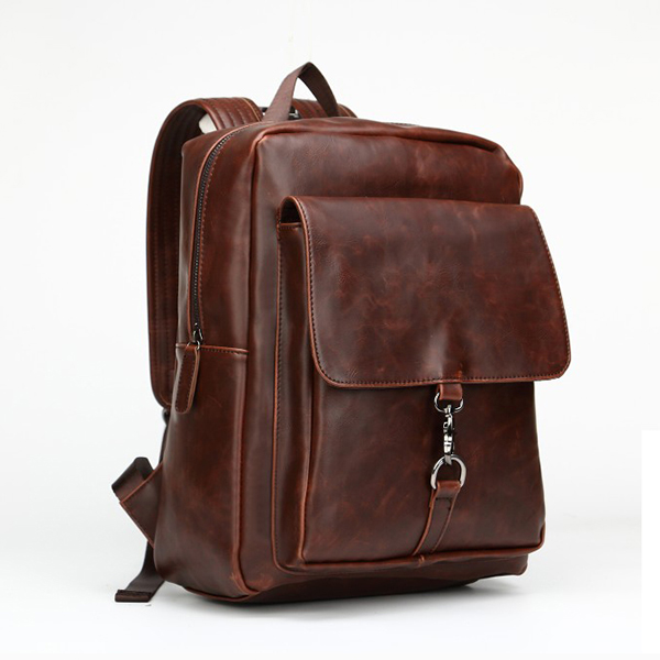 Starter Organizer Leather Laptop Backpack | Oakyard Collection